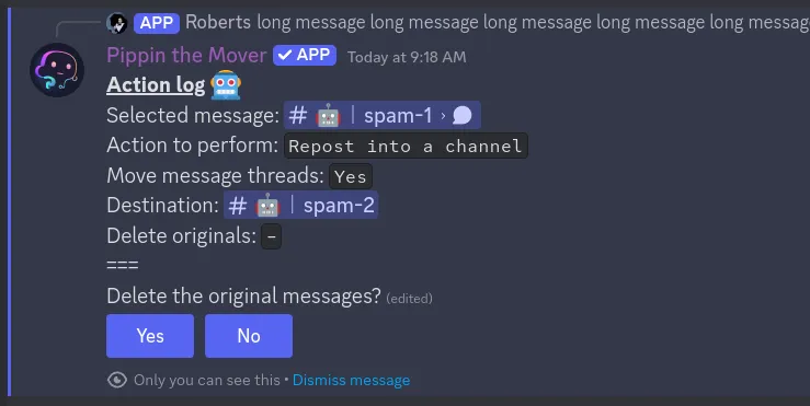 step 5 for moving all messages