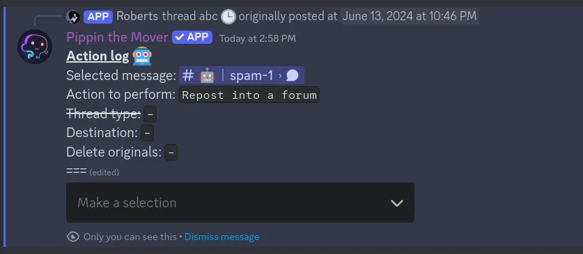 step 7 for moving thread or forum post